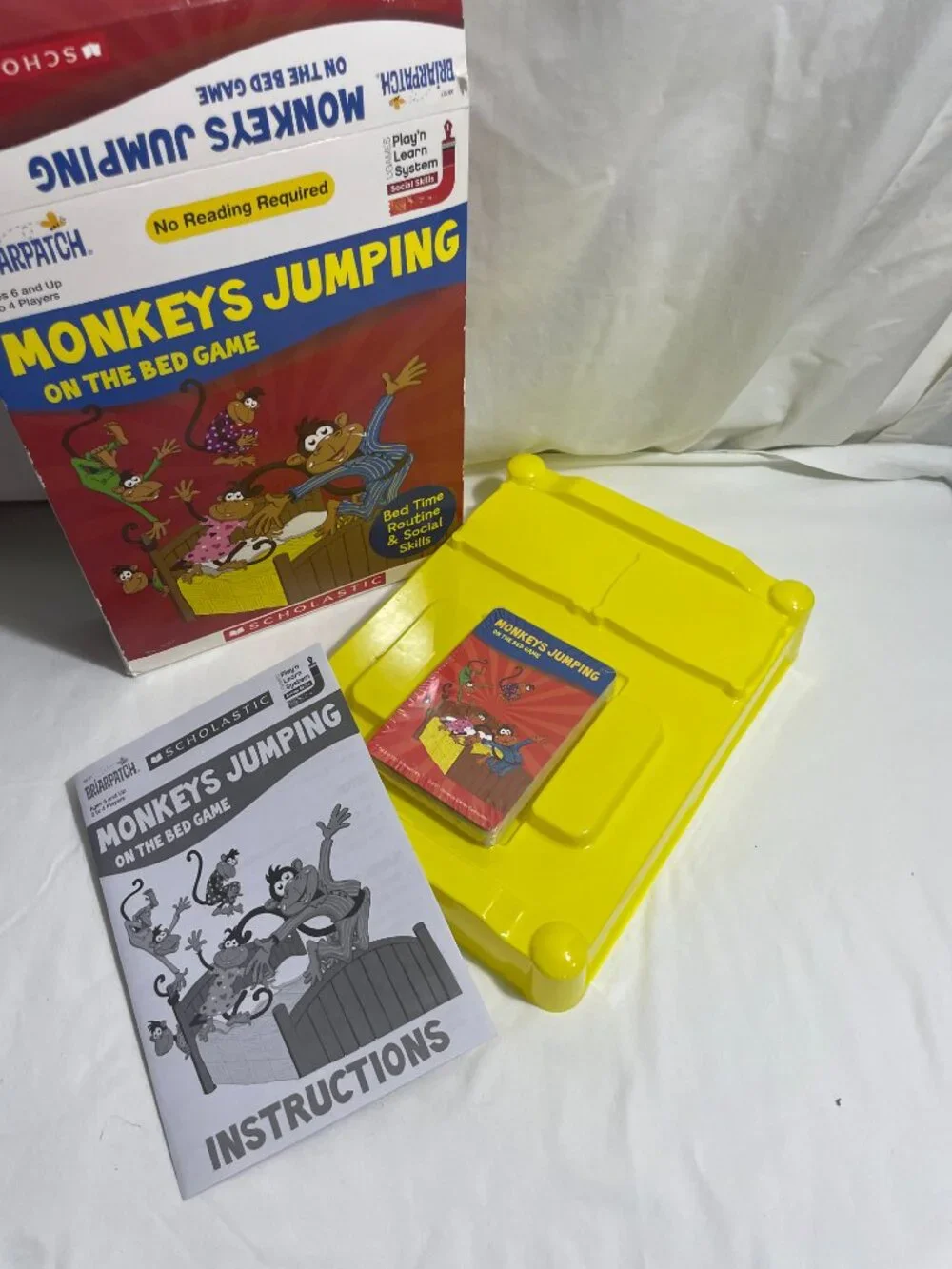 Scholastic Briarpatch Monkeys Jumping On The Bed Game Complete Ages 6+ 2-4
